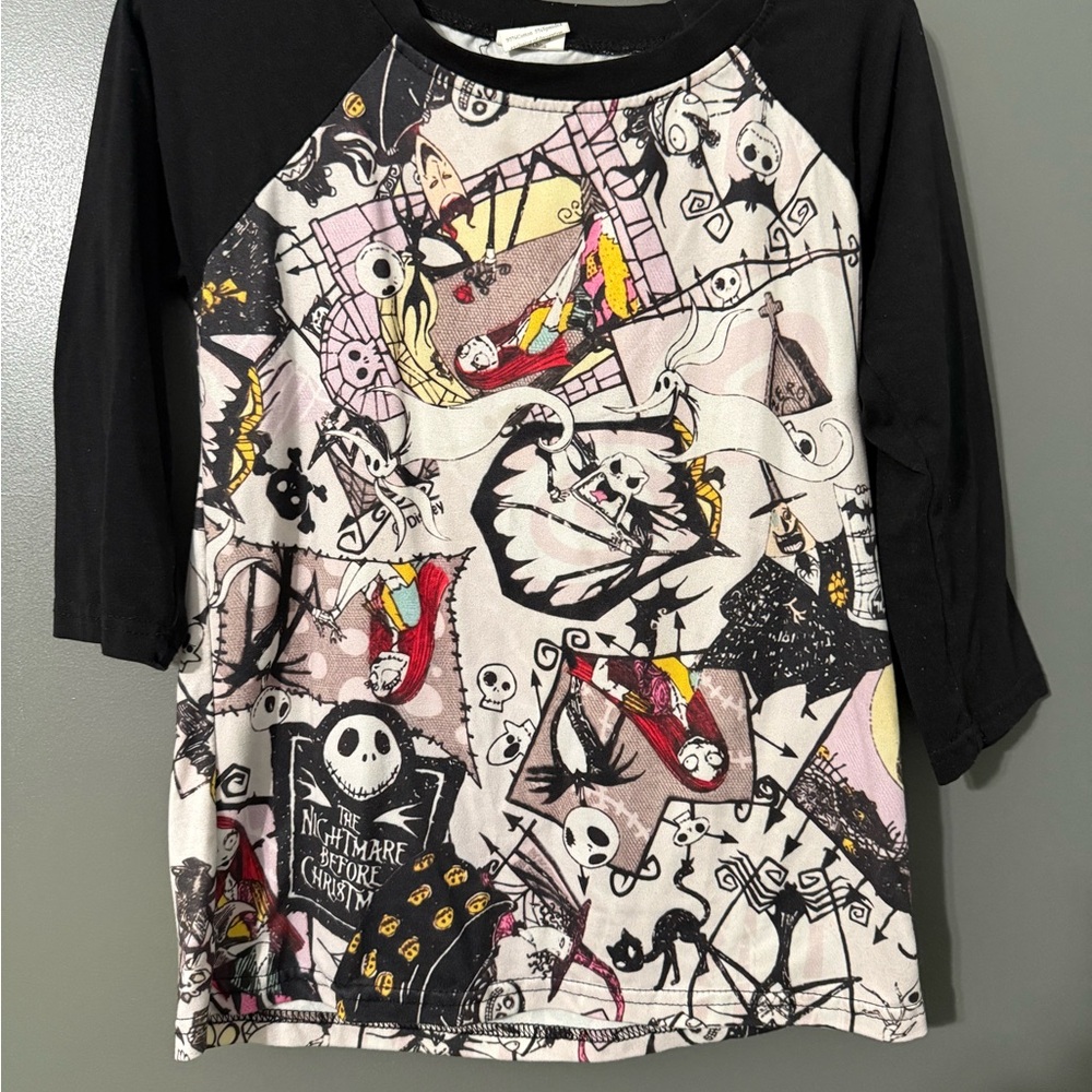 Kids Raglan Shirt - Nightmare Before Christmas